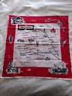 Vintage Handkerchief Map Of Yorkshire 1960'S (?) Appears To Be Unused.