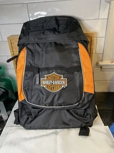 New Harley Davidson Nylon Back Pack Multi Zip Pockets ~Sound Port & Waist Buckle - Picture 1 of 7