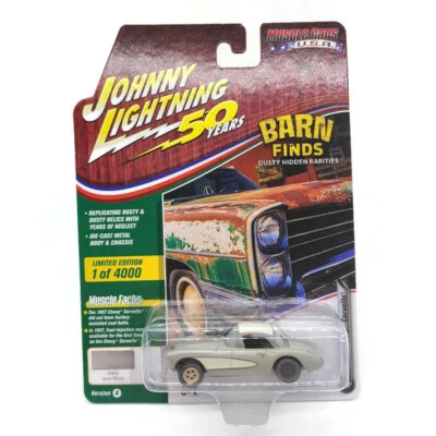 Johnny Lightning Barn Finds 1957 Chevy Corvette New Free Shipping - Image 1 of 4