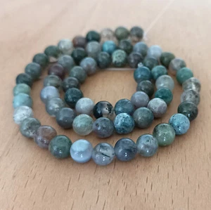 6mm Fancy Jasper Green Gemstone Beads, Natural Smooth Round, 62pcs, 15" Strand - Picture 1 of 4