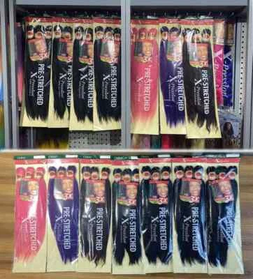 52" 3 Paquetes (9 Paquetes) de Cabello Trenzado Pre-Treshed X-pression. Foto 1 de 2