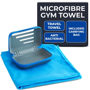 Toalla de gimnasio de microfibra compacta de secado rápido viaje deportes camping - Imagen 1 de 7