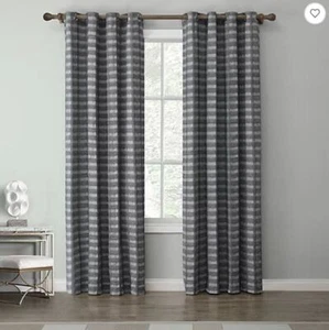Tyler Grommet Top Cotton Sage Green Curtain Panel Bed Bath & Beyond 84" X 50" - Picture 1 of 2