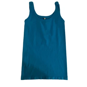 Camiseta sin mangas Burdeos sin costuras azul para mujer talla única OS sin mangas elástica informal - Imagen 1 de 8