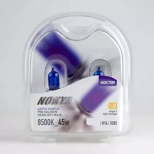 Nokya 8500k Icy Blue PS24W 5202 H16 Nok7389 45W Two Bulbs Fog Light Replacement - Picture 1 of 4