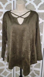Blusa de gamuza cubismo talla grande ¡Nueva! *Envío Gratis* - Imagen 1 de 2
