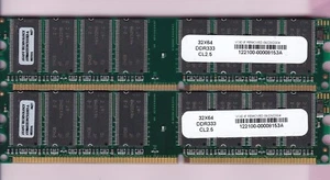 512MB 2x256MB PC-2700 AVANT AVM6432U39C5333K5-A DDR-333 MICRON RAM DDR1 PC2700 - Picture 1 of 2