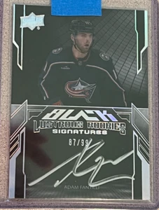 Adam Fantilli Black Lustrous Rookie Signatures /99 2023 SPx #LRA-AF Auto RC - Bild 1 von 2