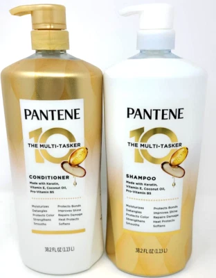 Pantene The Multi-Tasker 10 SHAMPOO & CONDITIONER, 38.2 fl oz  - Image 1 of 4