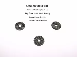 PARTE MULINELLO SHIMANO AERNOS 3000SFB - (3) Rondelle di trascinamento liscio drag carbontex #SDS60 - Foto 1 di 1