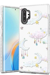 For iPhone 14 Pro Max 11 12 13 XR 7 Cute Dream Cloud Moon Clear Soft Phone Case - Picture 1 of 6