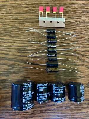 Seeburg TSA6 TSA7 TSA8 TSA9 TSA10 Jukebox Amplifier REBUILD KIT Capacitors Recap - Image 1 of 3