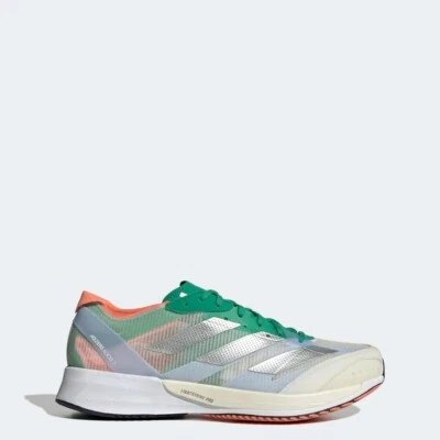 Tênis de corrida Adidas Adizero Adios 7 tamanhos 7.5-12 branco RRP £120 novo em folha HQ369 - Imagem 1 de 4