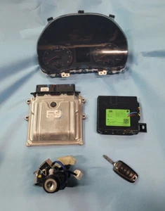 2018 2019 HYUNDAI ACCENT - IGNITION SWITCH with KEY, ECM, BCM & CLUSTER - OEM - Picture 1 of 9