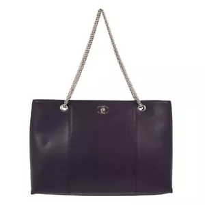 Chanel Purple Calfskin Chain Shoulder Tote Bag XX02337 - Picture 1 of 7