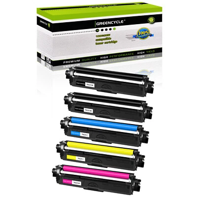 5PK TN221 BLK TN225 Color Toner Cartridge Set For Brother HL-3140CW HL-3150CDN - Image 1 of 4