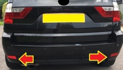 JUEGO REFLECTORES PARACHOQUES TRASERO AFTERMARKET PARA BMW X3 E83 2007-2010 IZQUIERDO DERECHO Foto 1 de 2