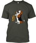 Beagle On A Saxophone T-Shirt Made in the USA Size S to 5XL