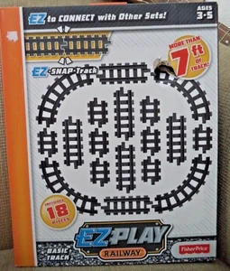 JUEGO DE VÍAS BÁSICAS DE FERROCARRIL E PLAY CURVAS Y RECTAS 18 PIEZAS DFJ70 NUEVO - Imagen 1 de 4