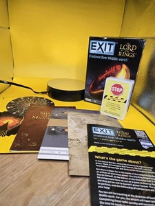 EXIT THE GAME "The Lord of the Rings" SHADOWS OVER MIDDLE EARTH GAME - USED - Picture 1 of 8