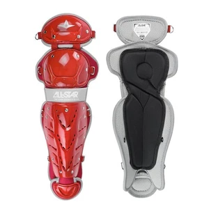 All-Star Top Star 15 Inch Intermediate 12-16 Baseball Leg Guards - Scarlet - Picture 1 of 4