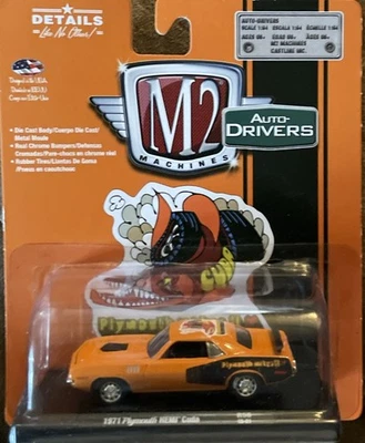 1:18 diecast acme 1971 plymouth hemi cuda M2 Machines  - Image 1 of 2
