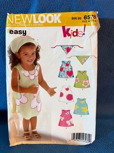 Simplicity Sewing Pattern Girls Dress Size 1/2-4 6578 - Picture 1 of 5