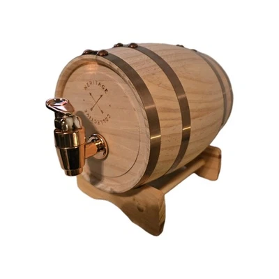 Wooden Keg Authentic Heritage Collective Mini Whiskey Barrel ~ Bar Decor  - Image 1 of 4
