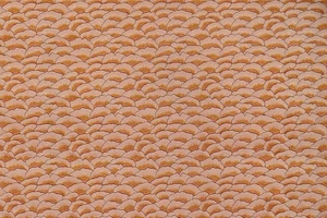 Karin Sajo Scale Like Embroidery Fabric- Corolles / Doux Cuivre 0.75 yd - Picture 1 of 1