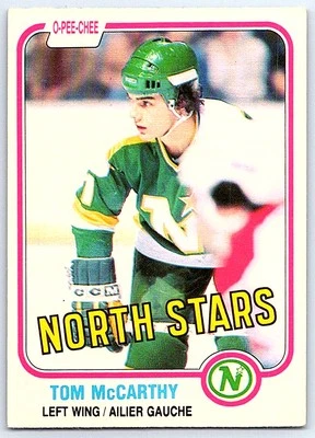 1981-82 O-Pee-Chee Tom McCarthy Minnesota North Stars #164 - Image 1 of 2