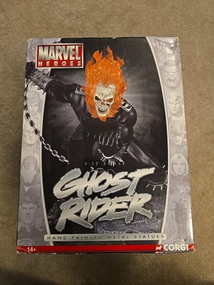 Corgi Marvel Heroes Ghost Rider Hand Painted Metal Statue. Limited Edition Of... - Image 1 of 4