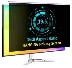 19,5" hängender Computer Sichtschutz für 16:9 Computer Monitor Anti Blaulicht - Bild 1 von 8