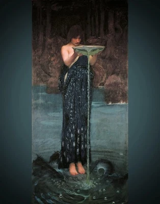 Circe Invidiosa por - John William Waterhouse arte de pared decoración del hogar Foto 1 de 4