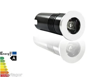 FARETTO BIANCO A LUCE BIANCA LED 3W SEGNAPASSI CALPESTABILE ESTERNO INTERNO - Foto 1 di 1