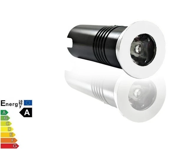 FARETTO BIANCO A LUCE BIANCA LED 3W SEGNAPASSI CALPESTABILE ESTERNO INTERNO - Immagine 1 di 1