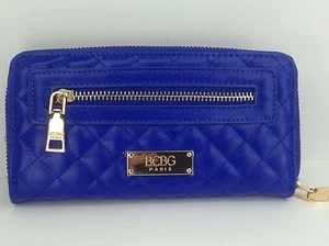 Women's BCBG PARIS Brand ROYALTY BLUE Envelope Wallet - $68 MSRP - Picture 1 of 11