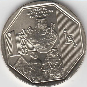 PERU 1 Sol 2016 "Wealth and Pride of Peru" Ceramic Shipibo-Konibo UNC - Picture 1 of 2