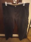 Men's Black Wrangler Cargo Jeans Size 38X32