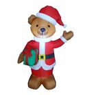  Foot Tall Christmas Inflatable Teddy Bear Blowup LED Yard Outdoor Decoration