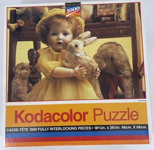 1994 Kodacolor Doll & Stuffed Animal Jigsaw PUZZLE 1000pc Factory Sealed - Picture 1 of 4