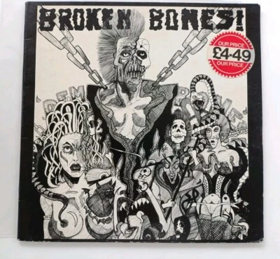 BROKEN BONES 'DEM BONES' 1984 classic Fallout rec. LP028 issue Gatefold VG/VG+ - Photo 1/4