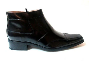 Botas de Cuero La Milano Premium Negras H1912 Cremallera Lateral Diseño Angular Puntera Puntera - Imagen 1 de 5
