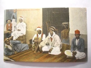 1909 ARGELIA ARABES ASSIS SUR DES NATTES - Imagen 1 de 2