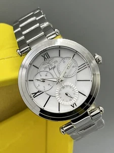 Neu Invicta Damen 36mm Angel Double Silber SS Gehäuse weißes Zifferblatt Chronograph Uhr - Bild 1 von 11