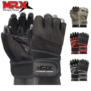 MRX Men Workout Weightlifting Gloves Wrist Support Workout Gym Accessories Glove - Picture 1 of 39