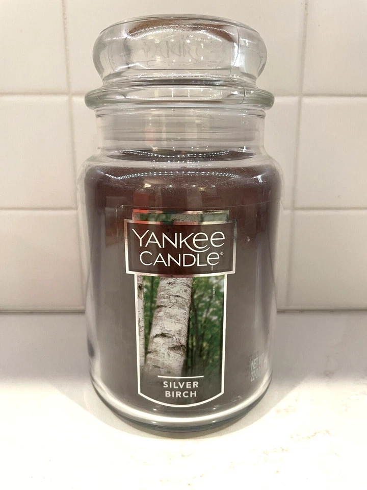 Yankee Candle 'Silver Birch' Scent Large Single Wick- New - Image 1 of 4