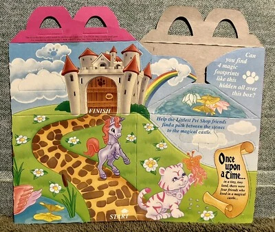 McDonalds 1995 Hasbro Littlest Pet Shop Vtg Kids Happy Meal Toy Box New Unused - Image 1 of 3