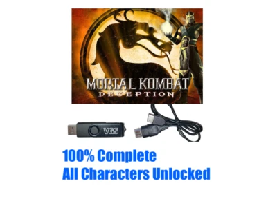Mortal Kombat All Characters Unlocked Save File Original Xbox USB Cable Adapter - Image 1 of 2