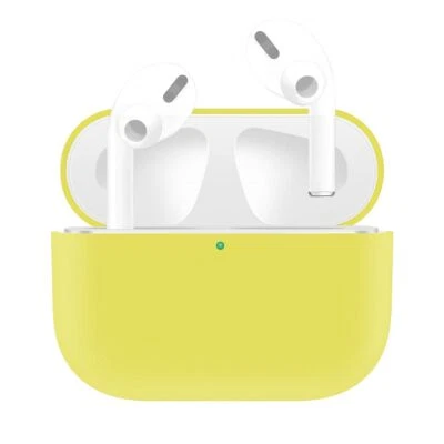 Housse Pour Apple AirPods Pro Étui Coque Bumper Jaune Neuf - Photo 1/2