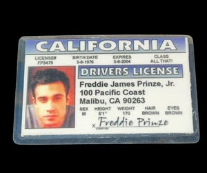 Freddie Prinze Jr. Scobby Doo Malibu Kalifornien CA Lizenzkarte Neuheit Ausweis - Bild 1 von 2